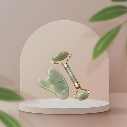 LumiJade™ Jade Facial Roller & Gua Sha Set